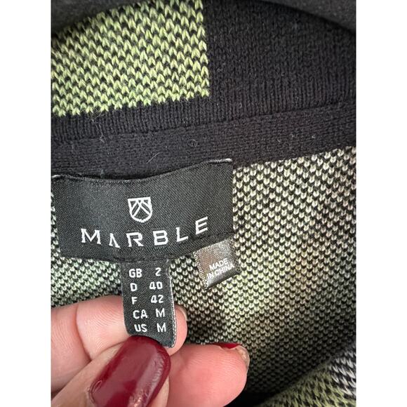 Marble Scotland size medium paid button down sweater jacket - Picture 2 of 4